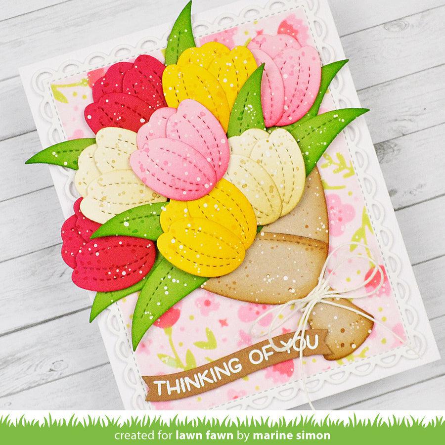 Lawn Fawn - Lawn Cuts - Terrific Tulips-ScrapbookPal