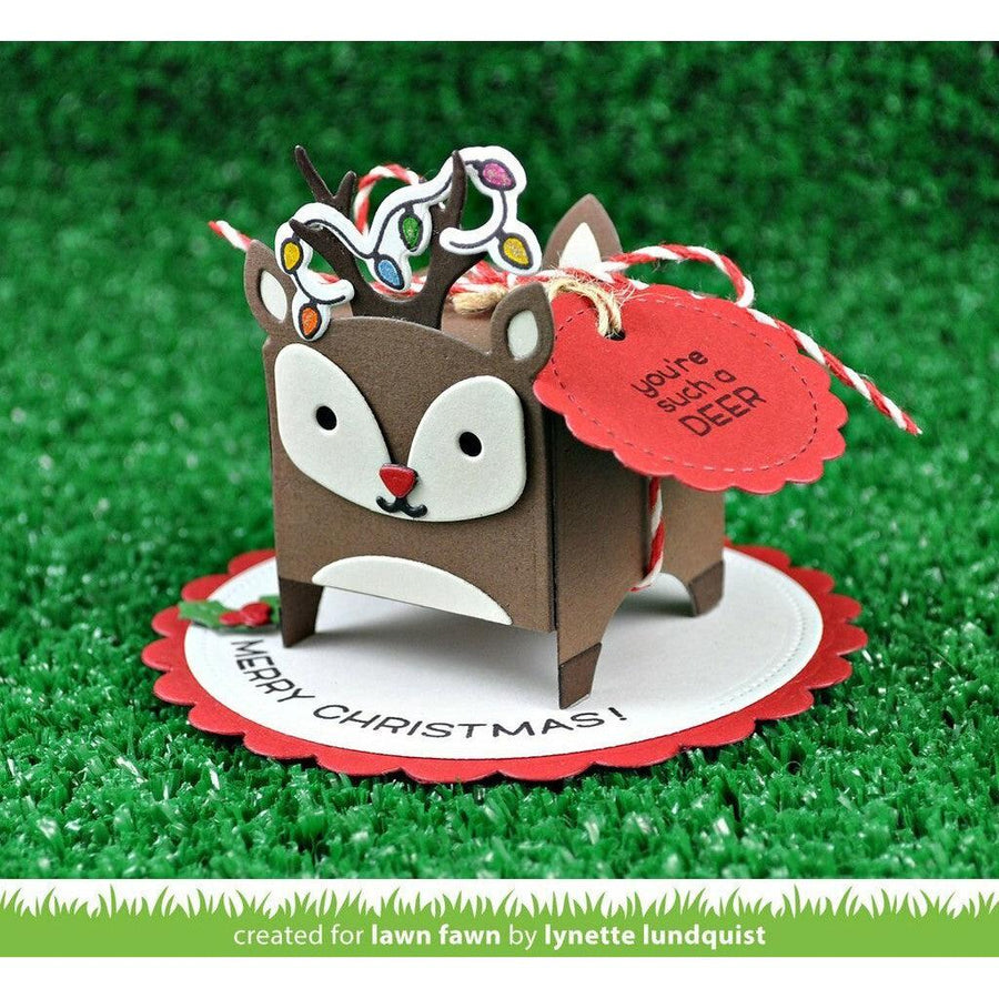Lawn Fawn - Lawn Cuts - Tiny Gift Box Deer Add-On-ScrapbookPal