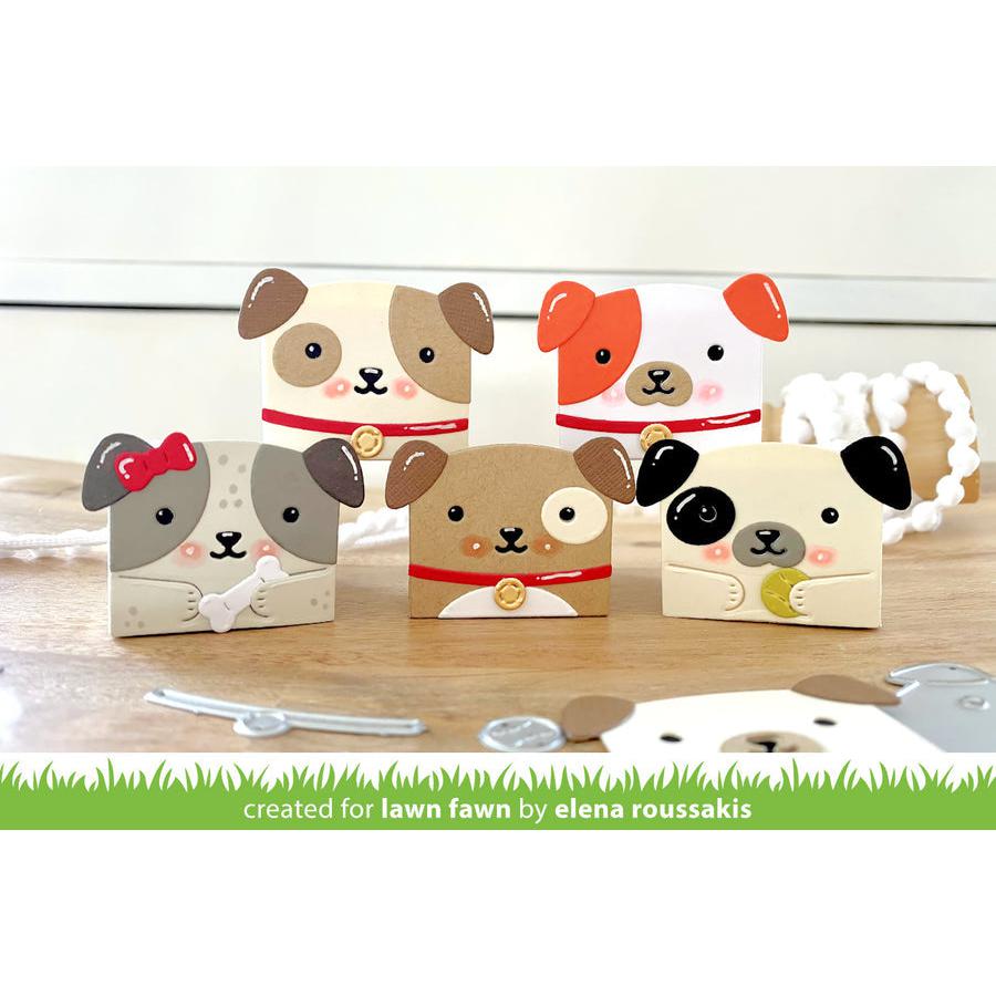 Lawn Fawn - Lawn Cuts - Tiny Gift Box Dog Add-On-ScrapbookPal