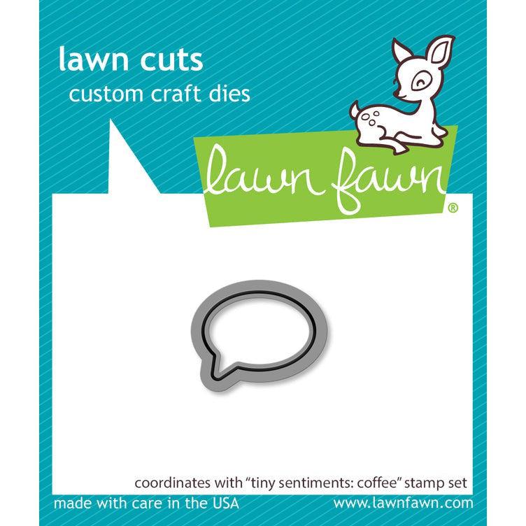 Lawn Fawn - Lawn Cuts - Tiny Sentiments: Coffee-ScrapbookPal