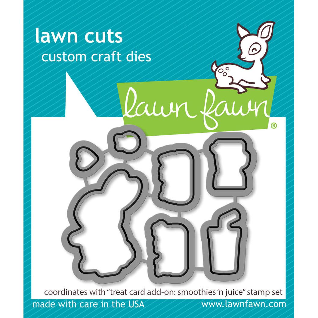 Lawn Fawn - Lawn Cuts - Treat Cart Add-On: Smoothies 'N Juice-ScrapbookPal