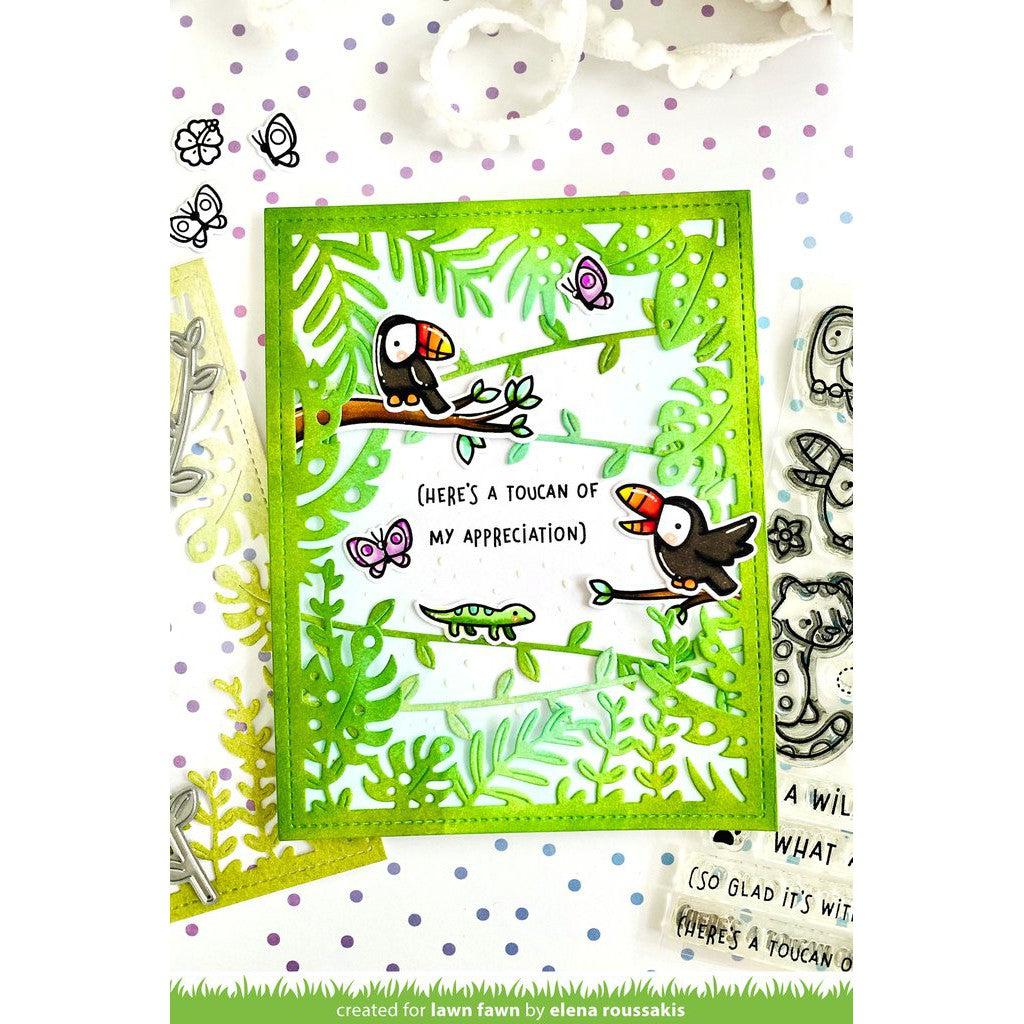 Lawn Fawn - Lawn Cuts - Tropcial Leaves Backdrop-ScrapbookPal