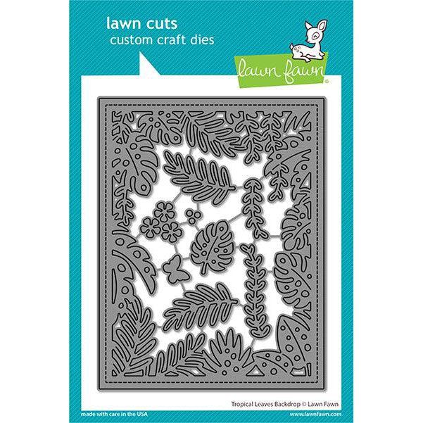 Lawn Fawn - Lawn Cuts - Tropcial Leaves Backdrop-ScrapbookPal