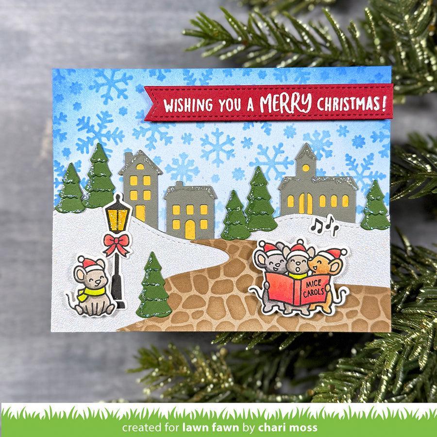 Lawn Fawn - Lawn Cuts - Village Hillside Border-ScrapbookPal