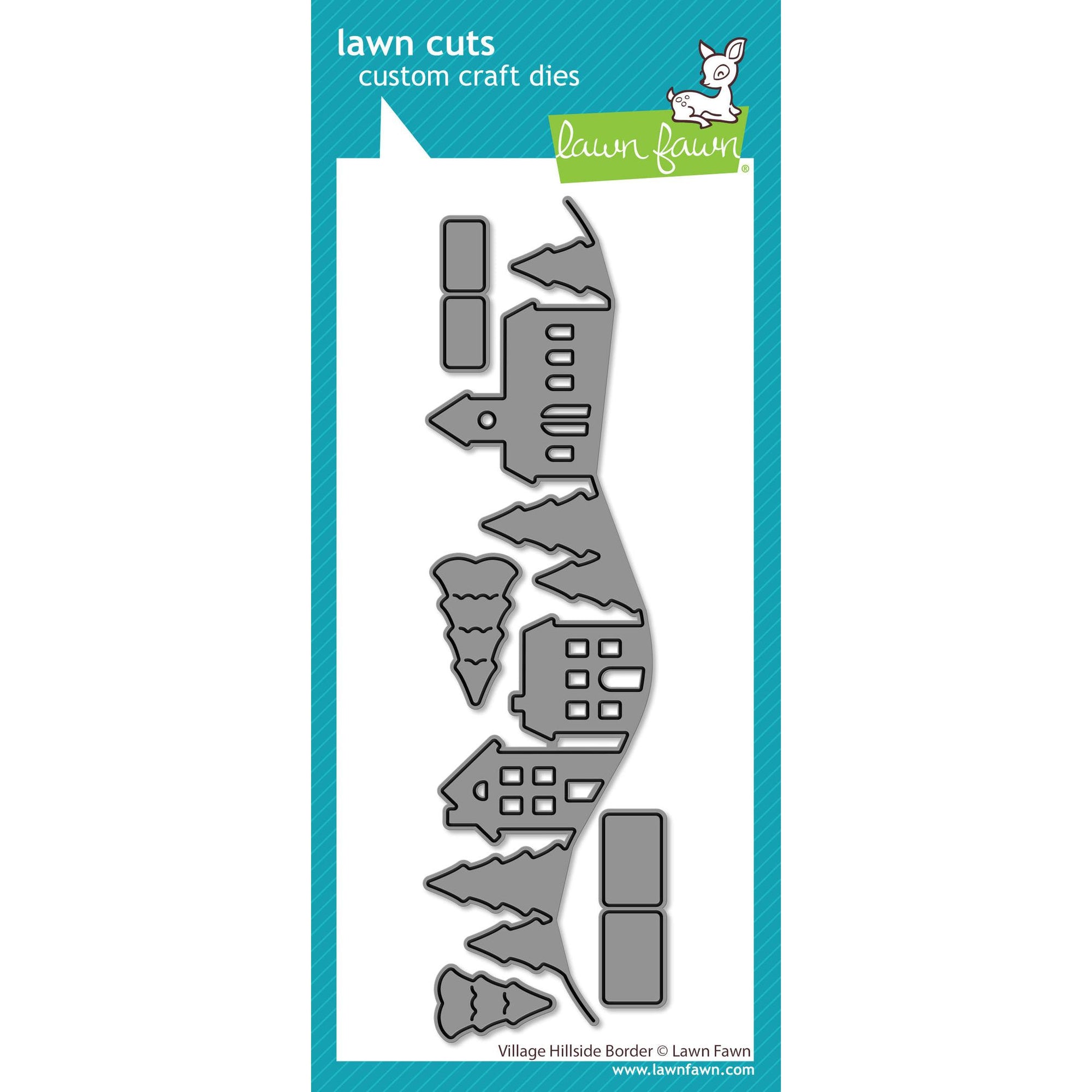 Lawn Fawn - Lawn Cuts - Village Hillside Border-ScrapbookPal