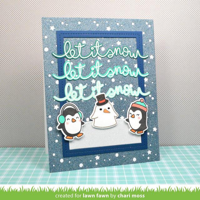 Lawn Fawn - Lawn Cuts - Winter Big Scripty Words-ScrapbookPal