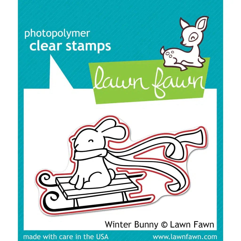 Lawn Fawn - Lawn Cuts - Winter Bunny-ScrapbookPal