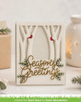 Lawn Fawn - Lawn Cuts - Winter Forest Backdrop: Portrait-ScrapbookPal