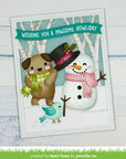 Lawn Fawn - Lawn Cuts - Winter Forest Backdrop: Portrait-ScrapbookPal