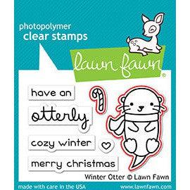 Lawn Fawn - Lawn Cuts - Winter Otter-ScrapbookPal