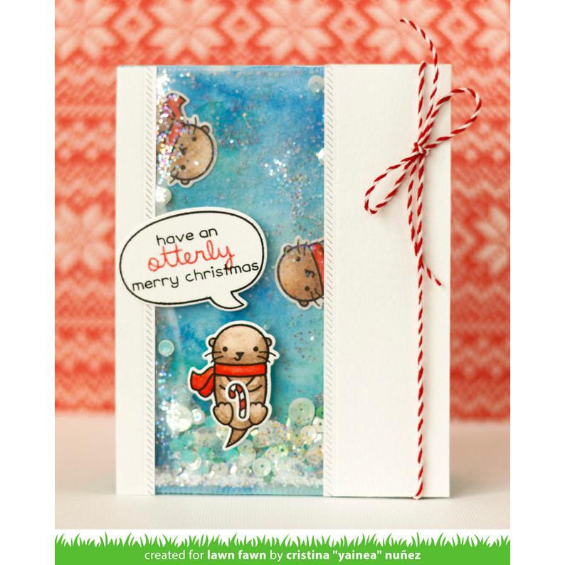 Lawn Fawn - Lawn Cuts - Winter Otter-ScrapbookPal