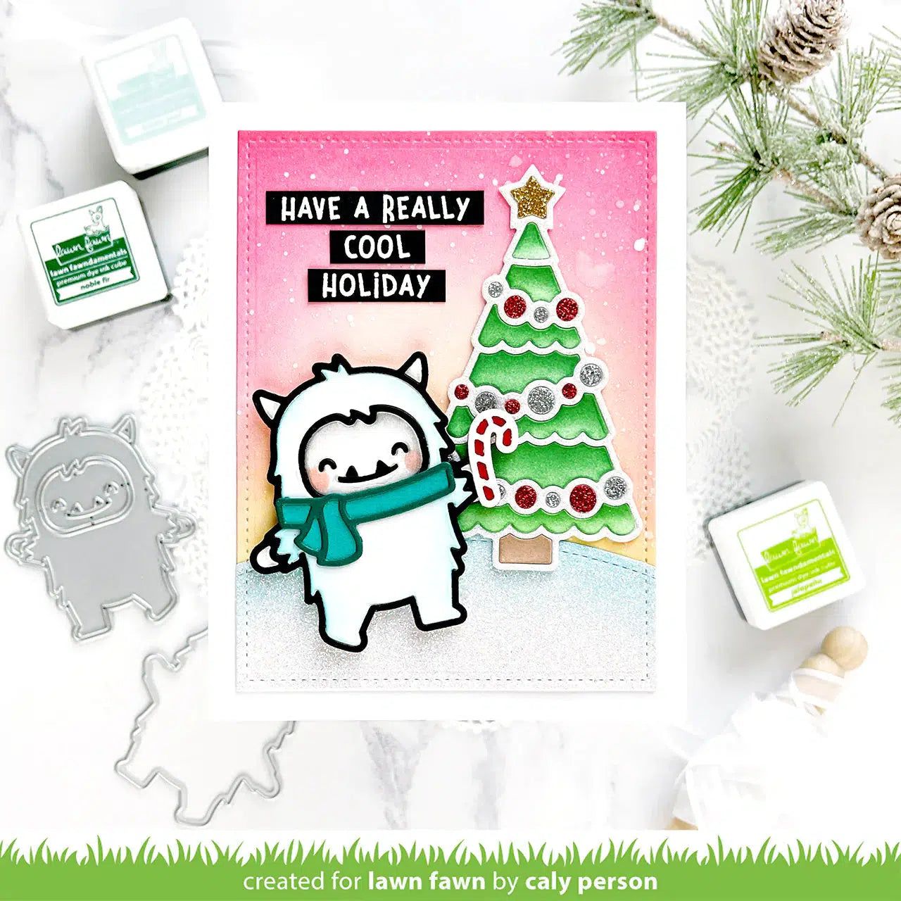 Lawn Fawn - Lawn Cuts - Winter Yeti-ScrapbookPal