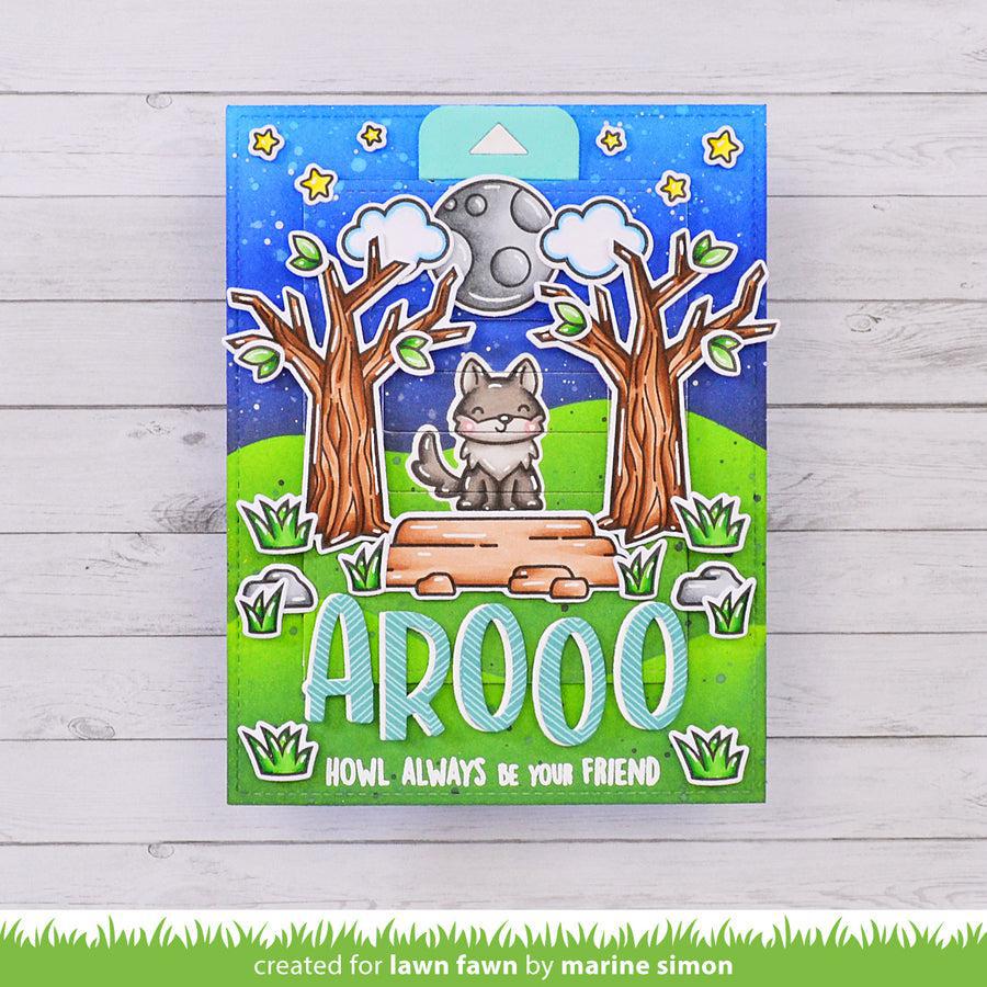 Lawn Fawn - Lawn Cuts - Wolf Before &#39;N Afters-ScrapbookPal
