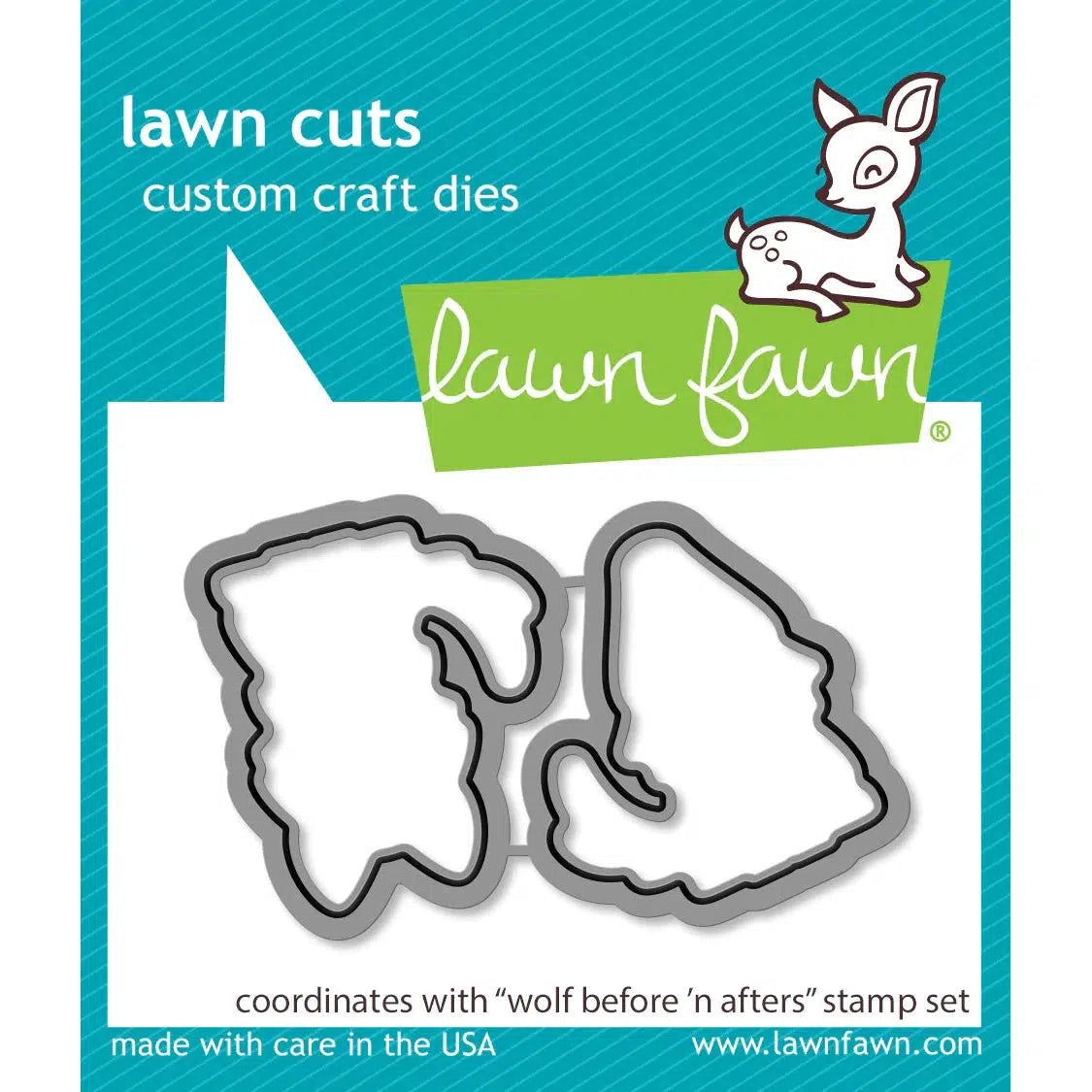 Lawn Fawn - Lawn Cuts - Wolf Before &#39;N Afters-ScrapbookPal