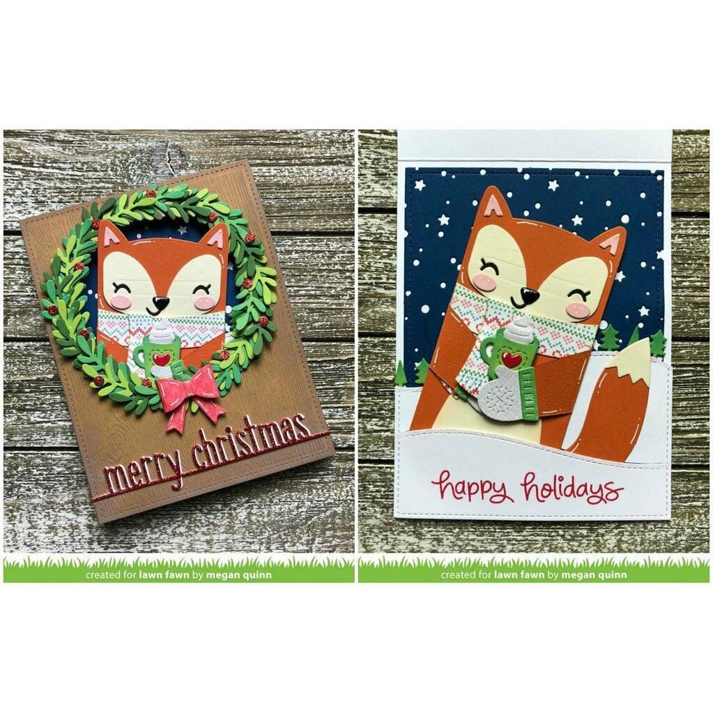 Lawn Fawn - Lawn Cuts - Woodland Critter Huggers Winter Add-On-ScrapbookPal