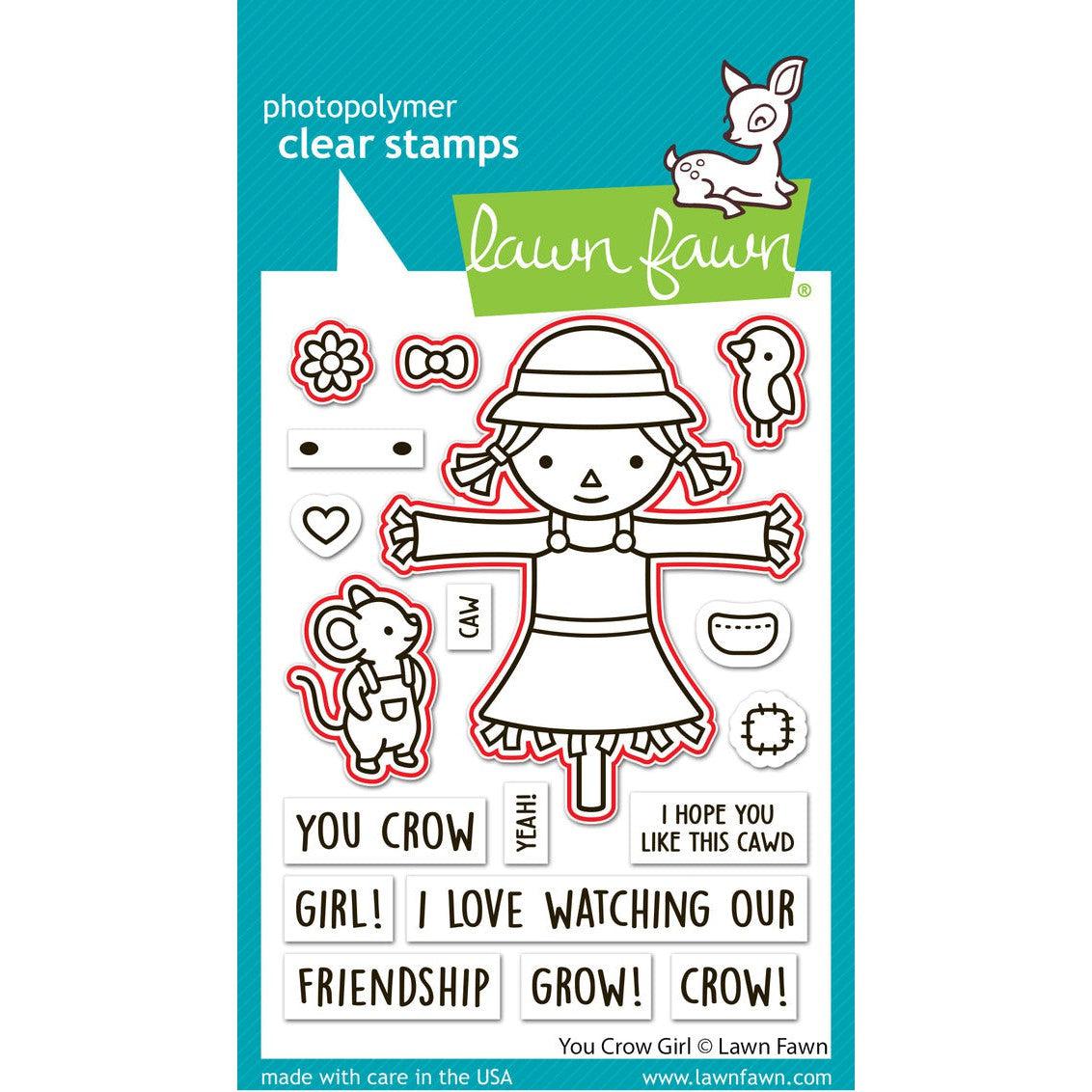 Lawn Fawn - Lawn Cuts - You Crow Girl-ScrapbookPal