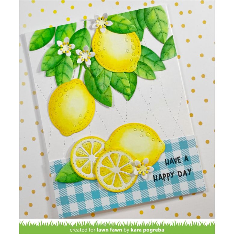 Lawn Fawn - Lawn Cuts - Zesty Lemon-ScrapbookPal