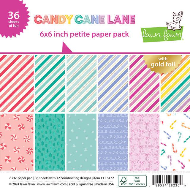 Lawn Fawn - Petite Paper Pack - Candy Cane Lane-ScrapbookPal