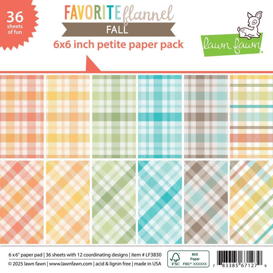 Lawn Fawn - Petite Paper Pack - Favorite Flannel Fall-ScrapbookPal