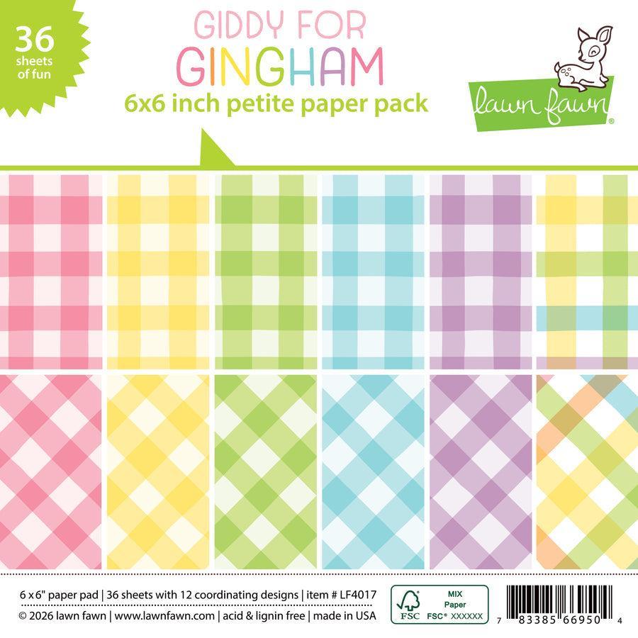 Lawn Fawn - Petite Paper Pack - Giddy For Gingham-ScrapbookPal