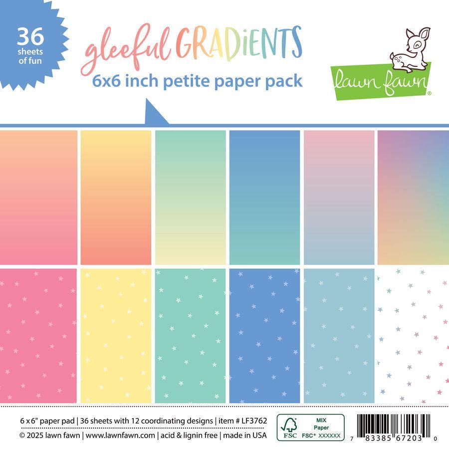 Lawn Fawn - Petite Paper Pack - Gleeful Gradients-ScrapbookPal