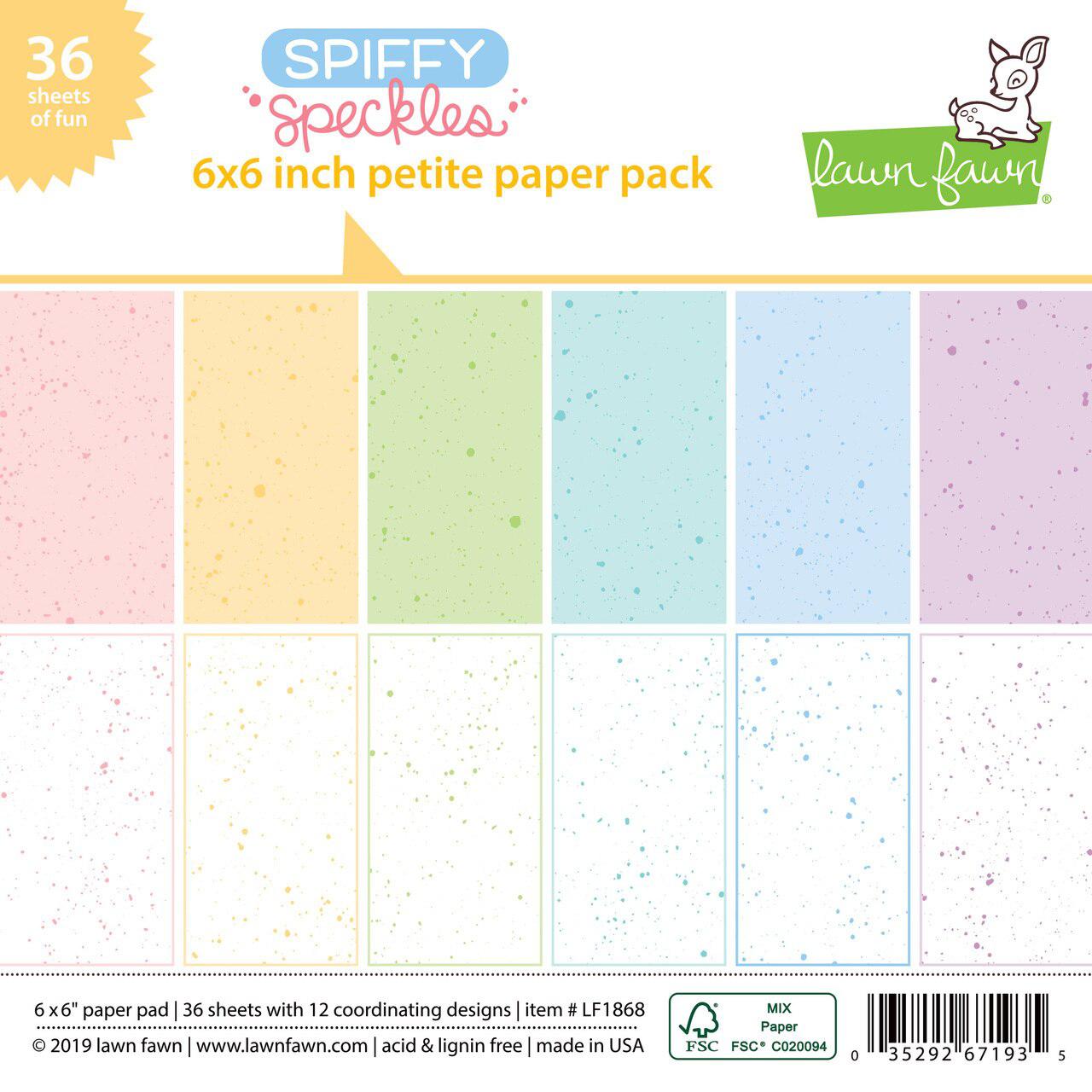 Lawn Fawn - Petite Paper Pack - Spiffy Speckles-ScrapbookPal