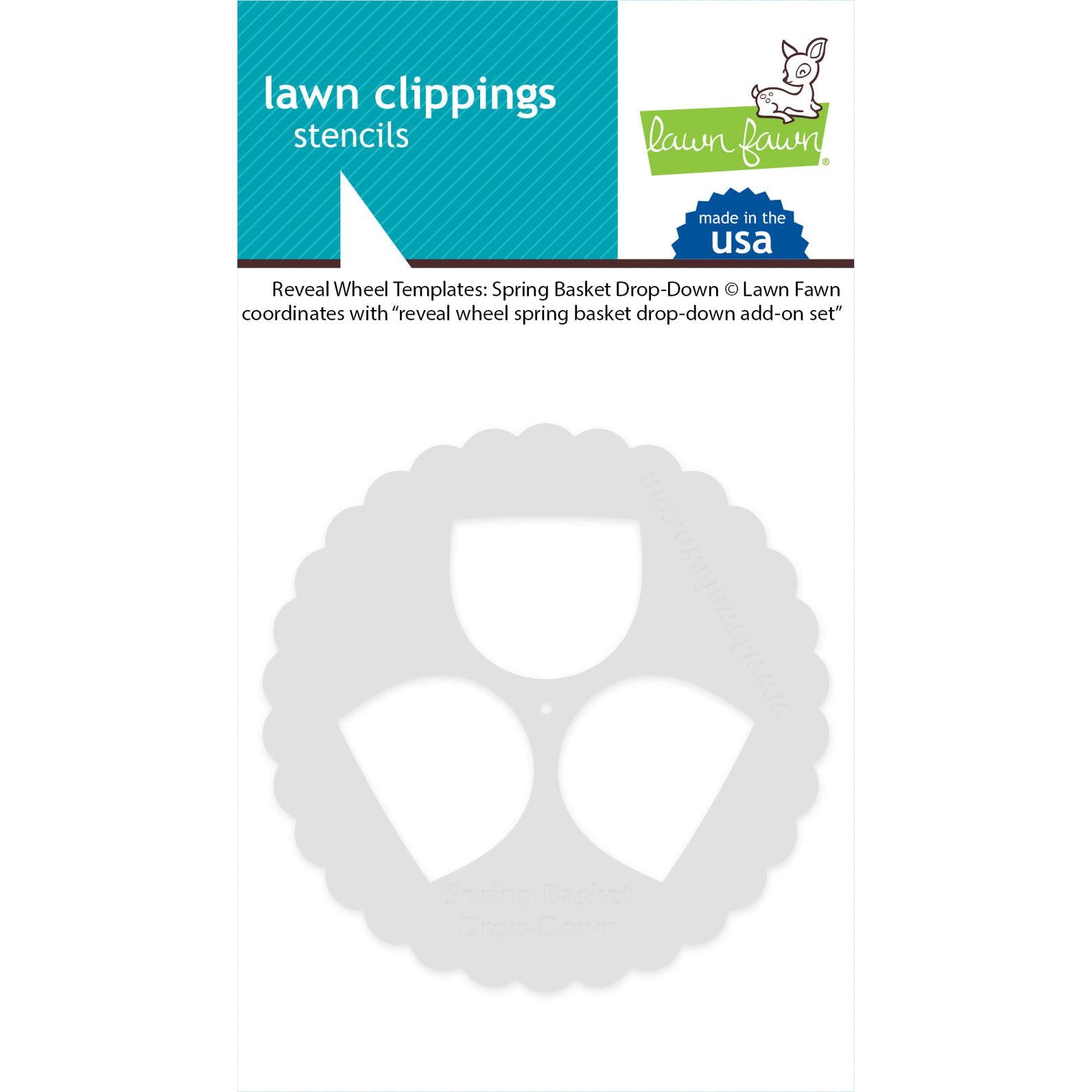 Lawn Fawn - Reveal Wheel Templates: Spring Basket Drop-Down-ScrapbookPal