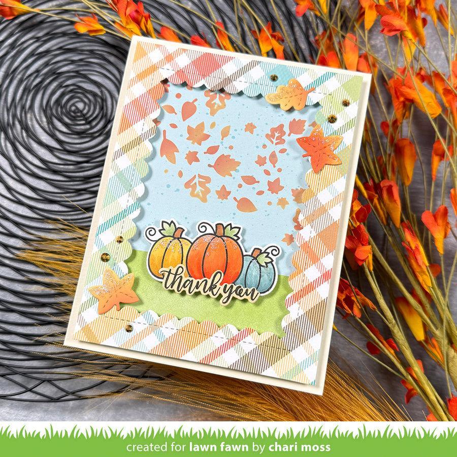 Lawn Fawn - Stencils - Autumn Breeze-ScrapbookPal