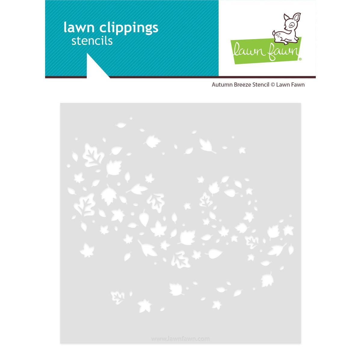 Lawn Fawn - Stencils - Autumn Breeze-ScrapbookPal