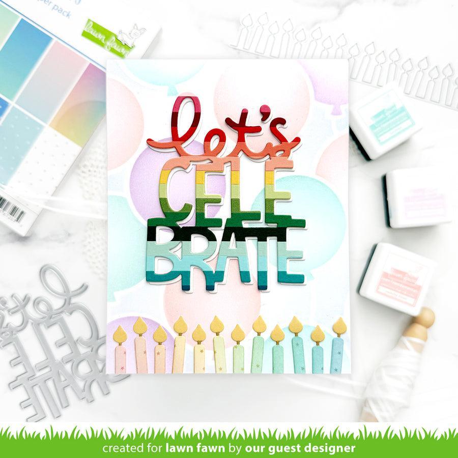 Lawn Fawn - Stencils - Balloon Background-ScrapbookPal