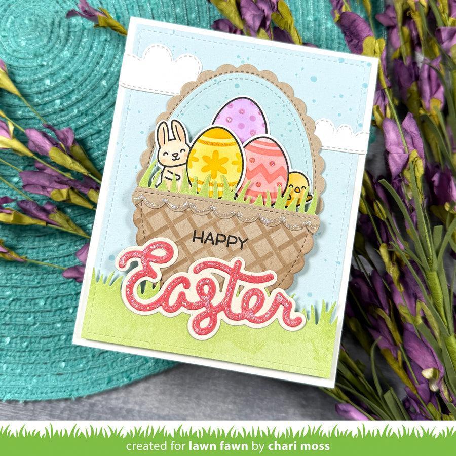 Lawn Fawn - Stencils - Basket Weave-ScrapbookPal