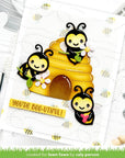 Lawn Fawn - Stencils - Bee Happy Background-ScrapbookPal
