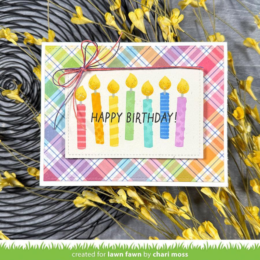 Lawn Fawn - Stencils - Birthday Candles-ScrapbookPal