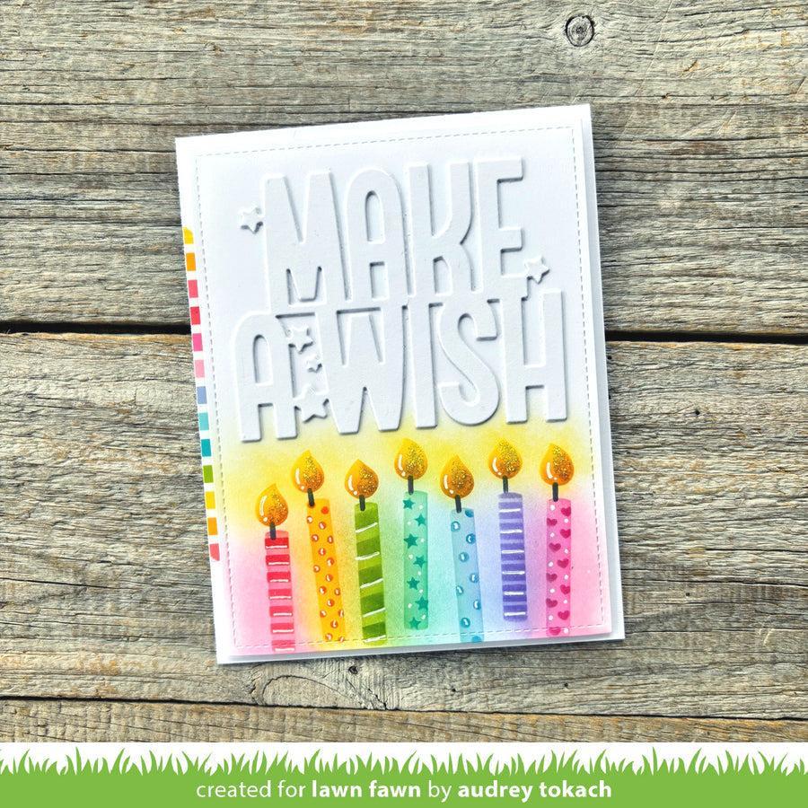 Lawn Fawn - Stencils - Birthday Candles-ScrapbookPal