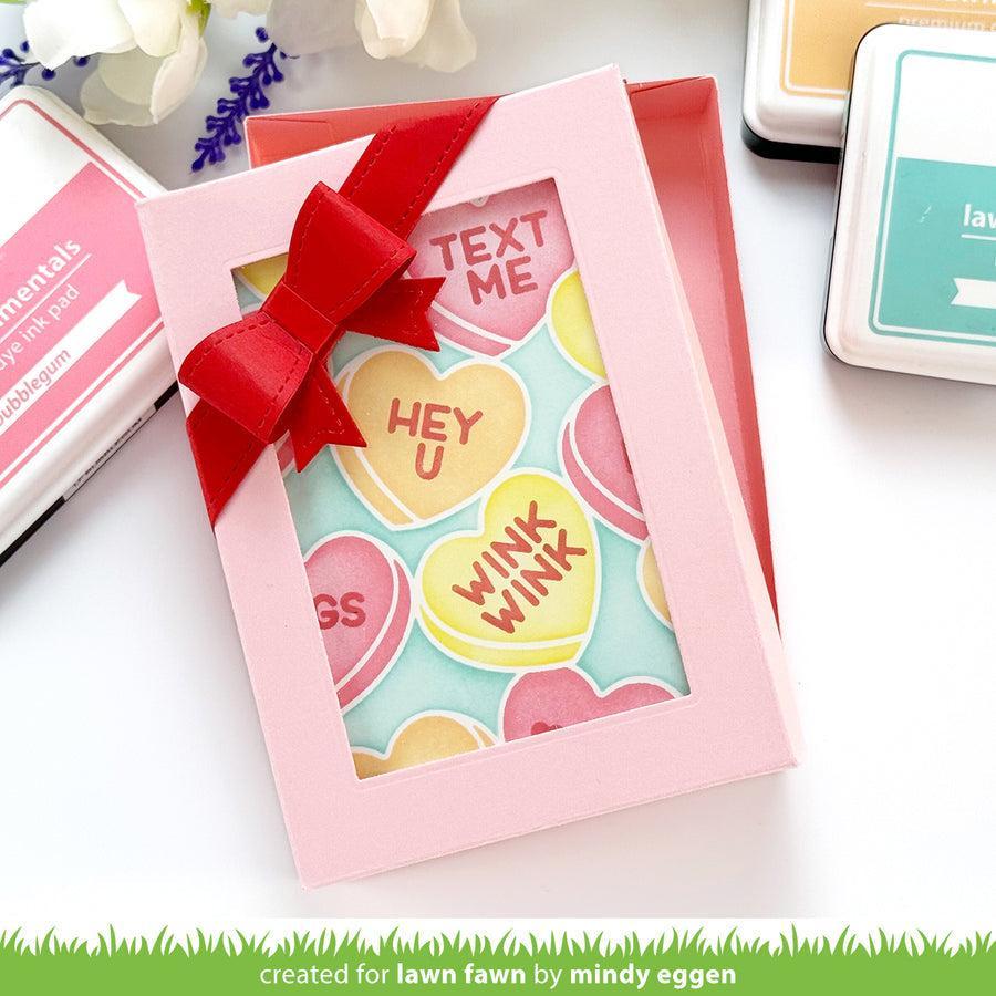 Lawn Fawn - Stencils - Candy Hearts-ScrapbookPal