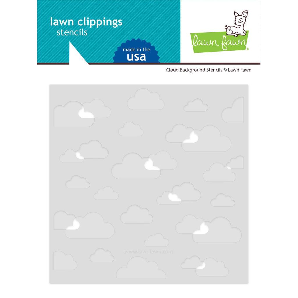 Lawn Fawn - Stencils - Cloud Background-ScrapbookPal