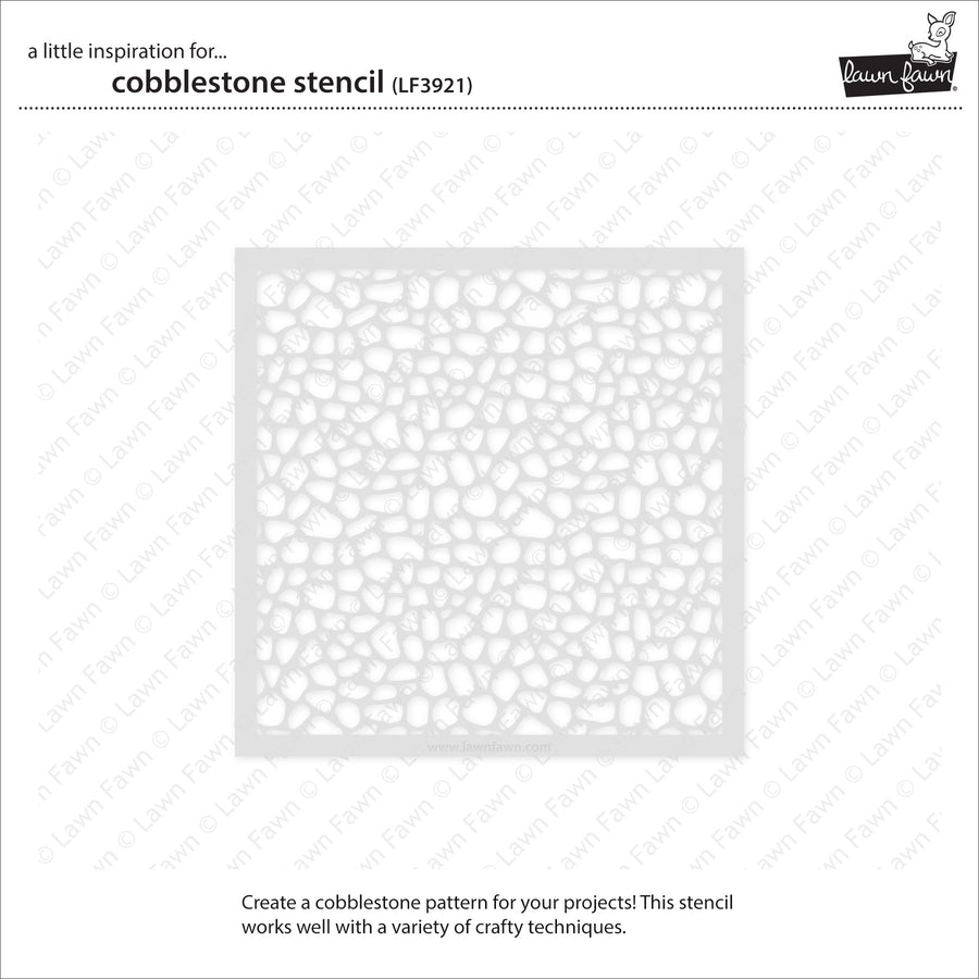 Lawn Fawn - Stencils - Cobblestone-ScrapbookPal