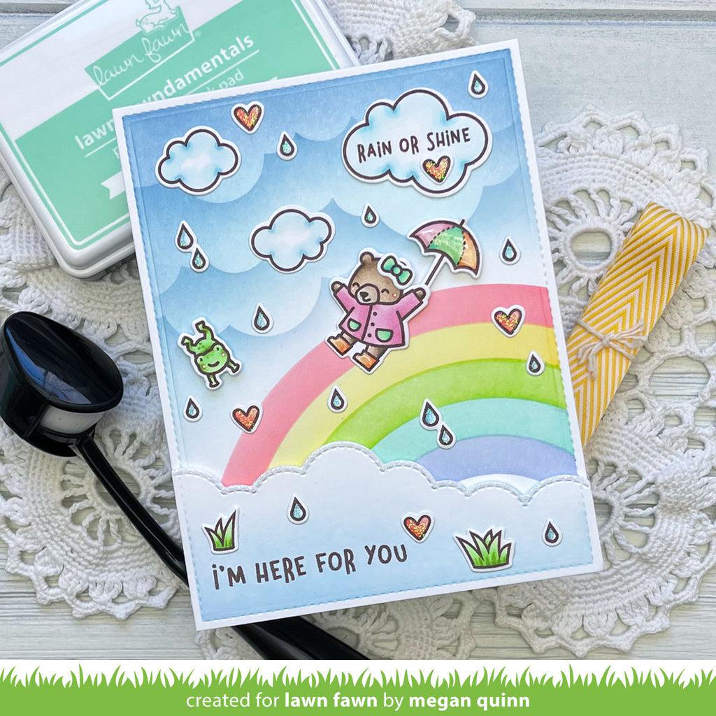 Lawn Fawn - Stencils - Corner Rainbow-ScrapbookPal