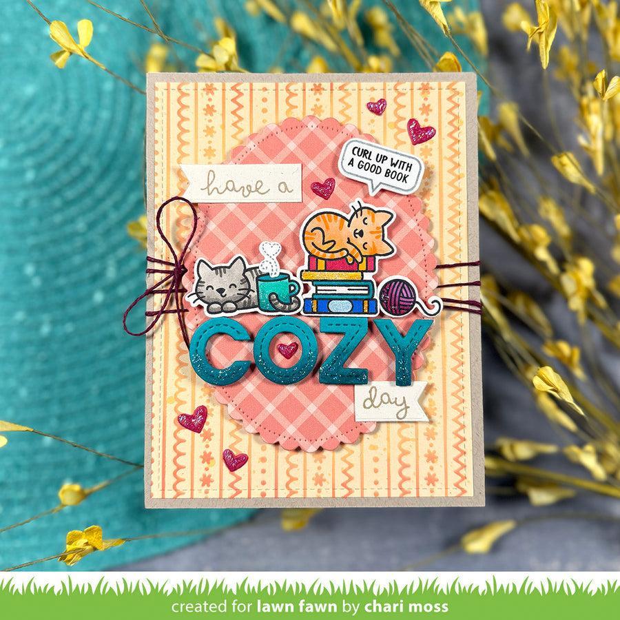 Lawn Fawn - Stencils - Cozy Sweater-ScrapbookPal