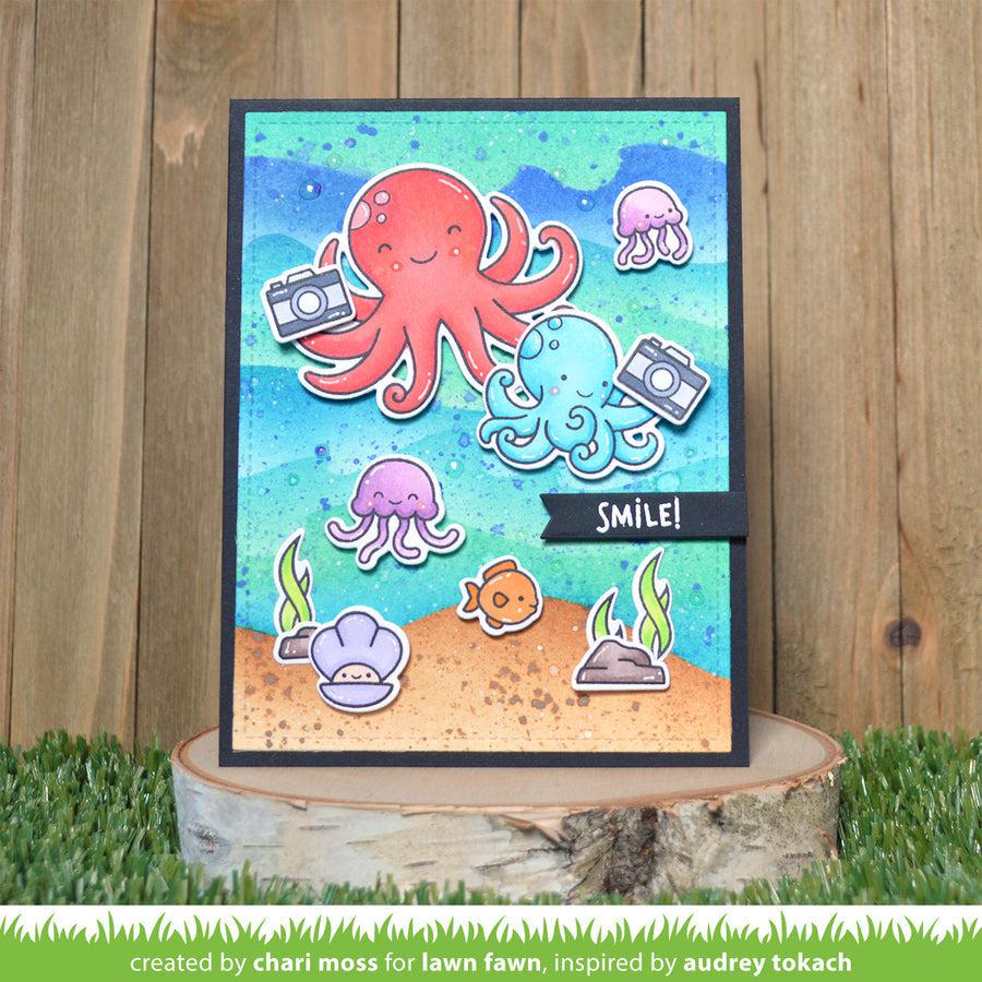 Lawn Fawn - Stencils - Ocean Wave-ScrapbookPal