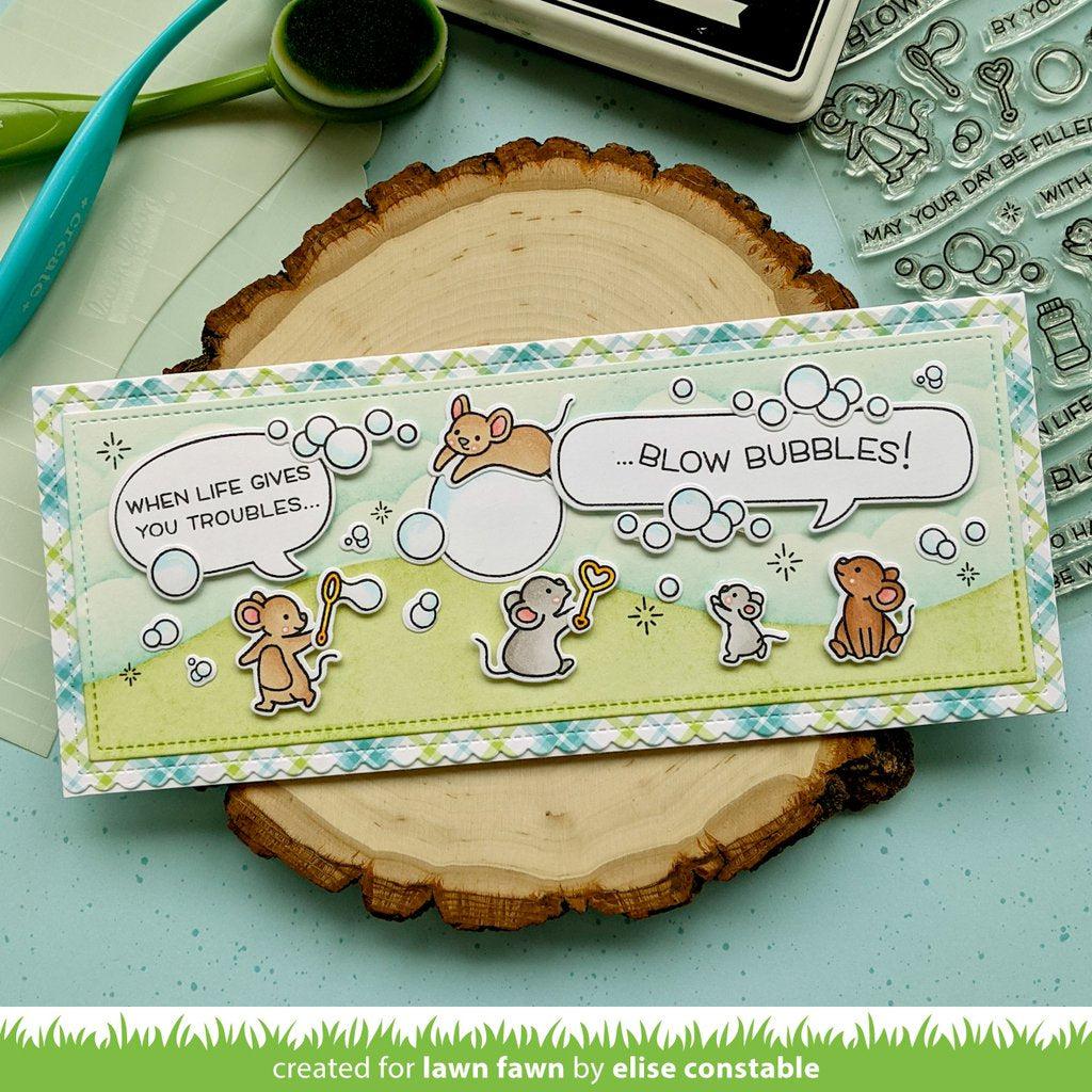 Lawn Fawn - Stencils - Slimline Cloudy-ScrapbookPal