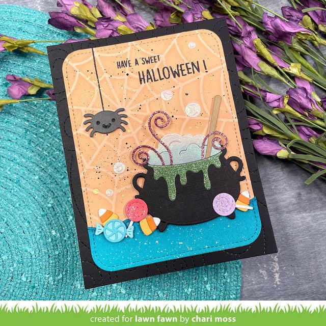 Lawn Fawn - Stencils - Spiderweb Background-ScrapbookPal