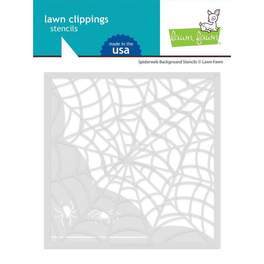 Lawn Fawn - Stencils - Spiderweb Background-ScrapbookPal