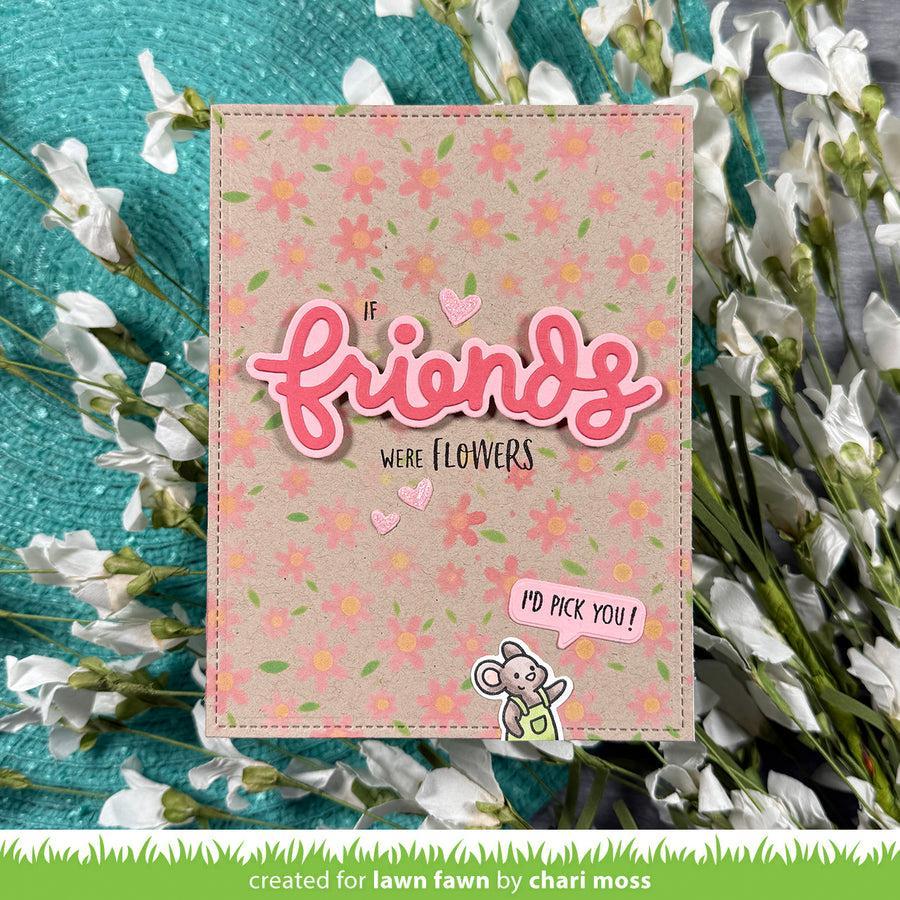 Lawn Fawn - Stencils - Spring Flowers-ScrapbookPal