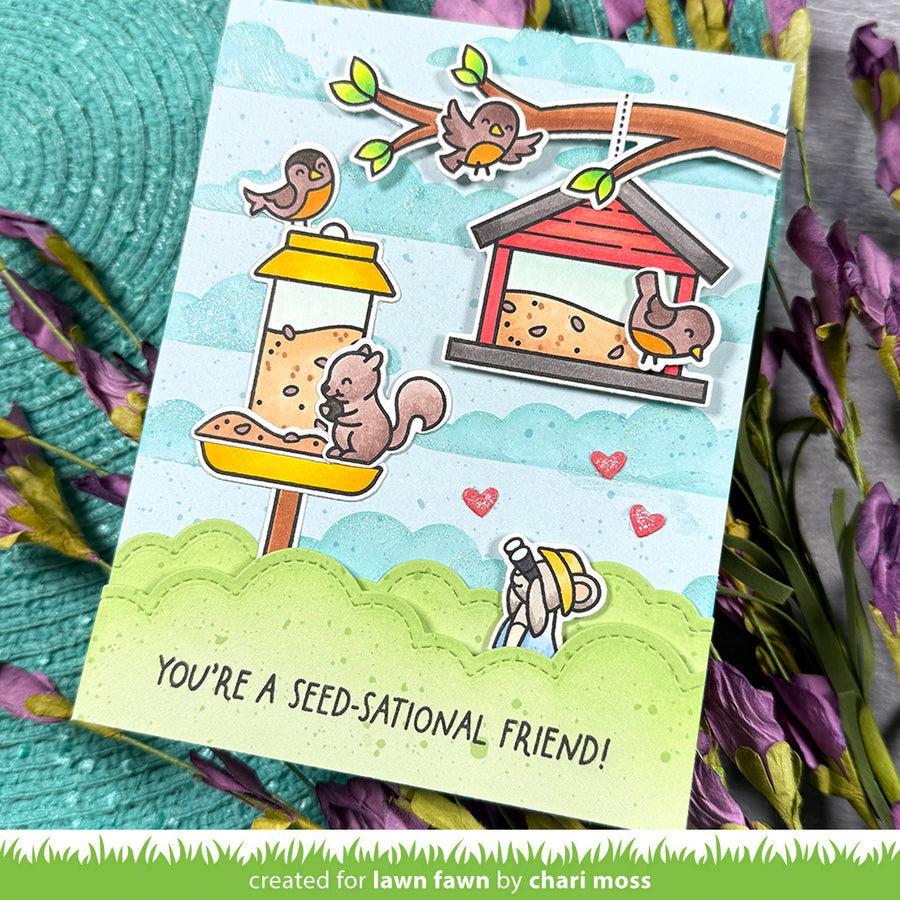 Lawn Fawn - Stencils - Stratus Cloud Background-ScrapbookPal
