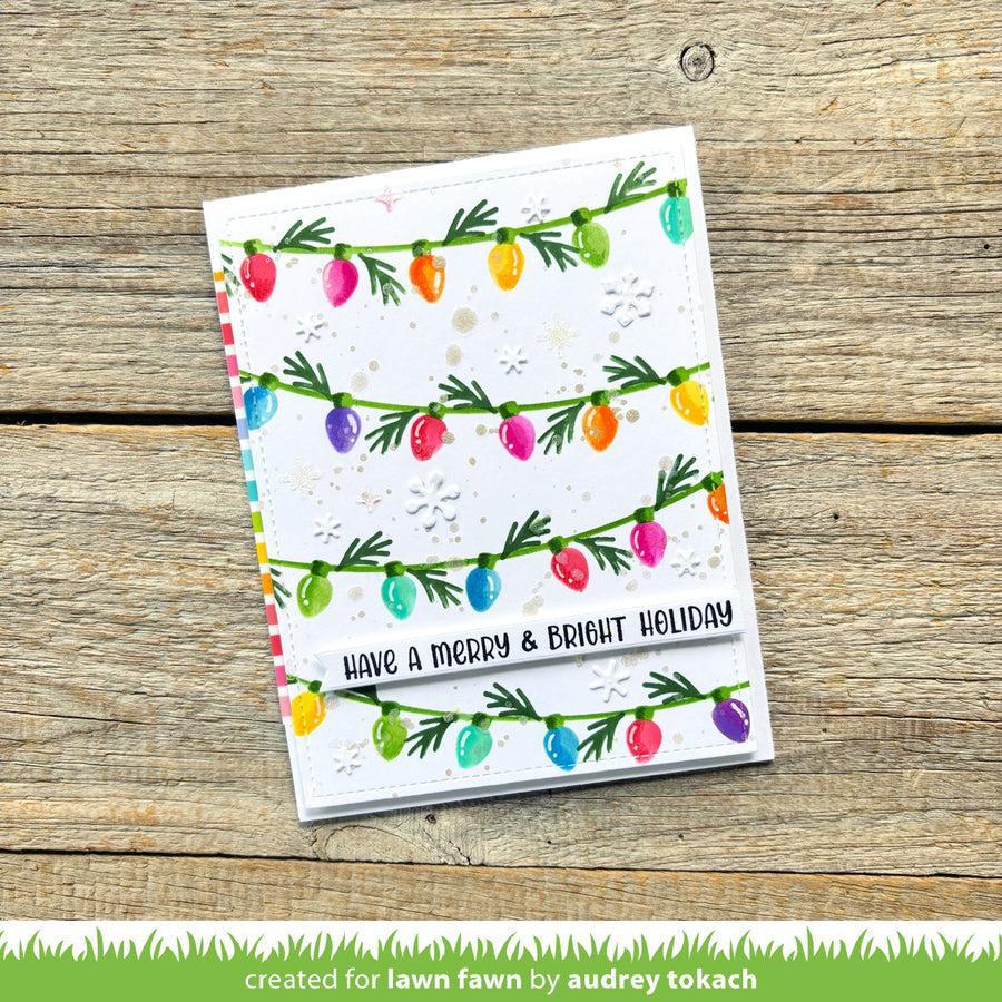 Lawn Fawn - Stencils - String of Lights Background-ScrapbookPal