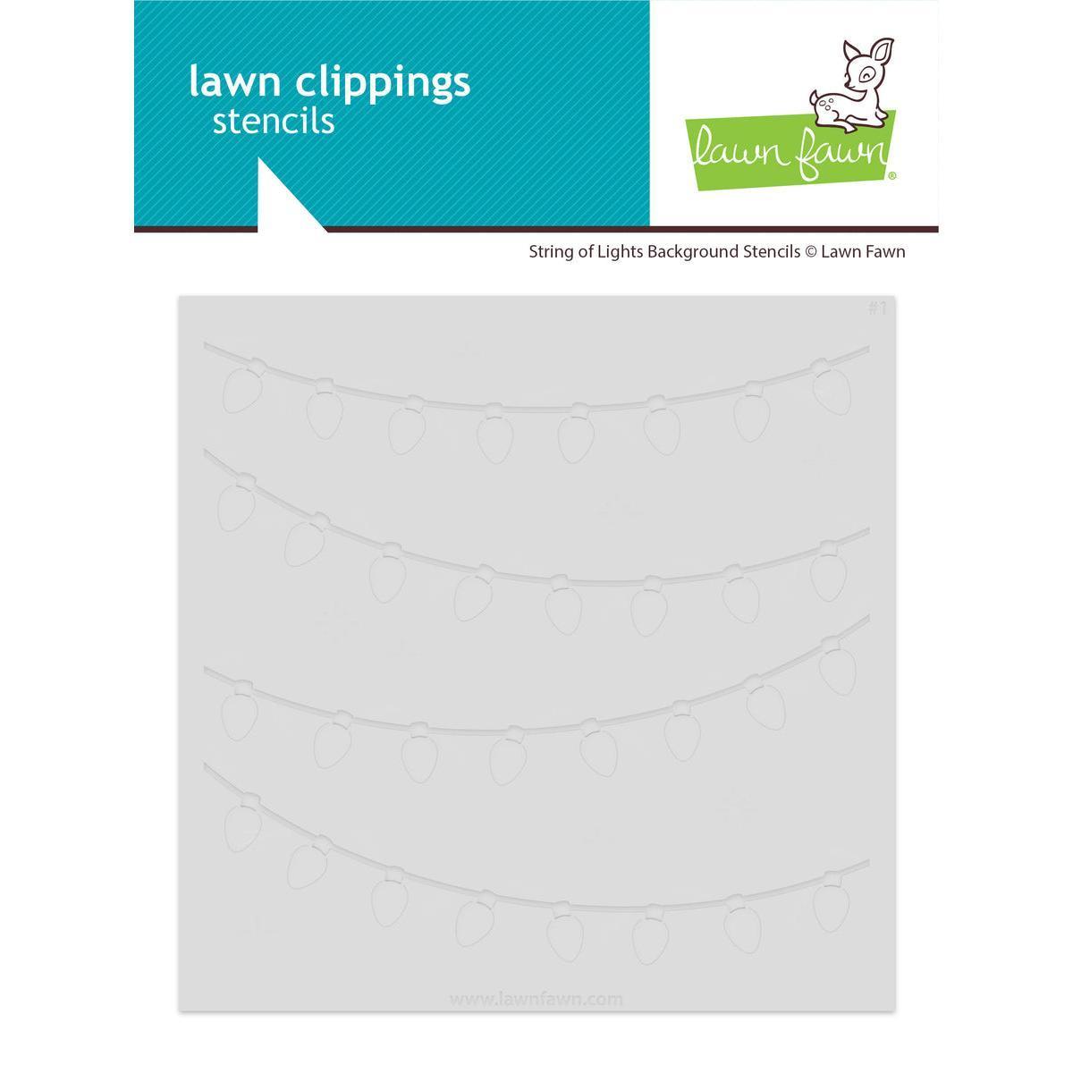 Lawn Fawn - Stencils - String of Lights Background-ScrapbookPal