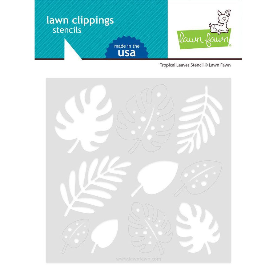 Lawn Fawn - Stencils - Tropical Leaves