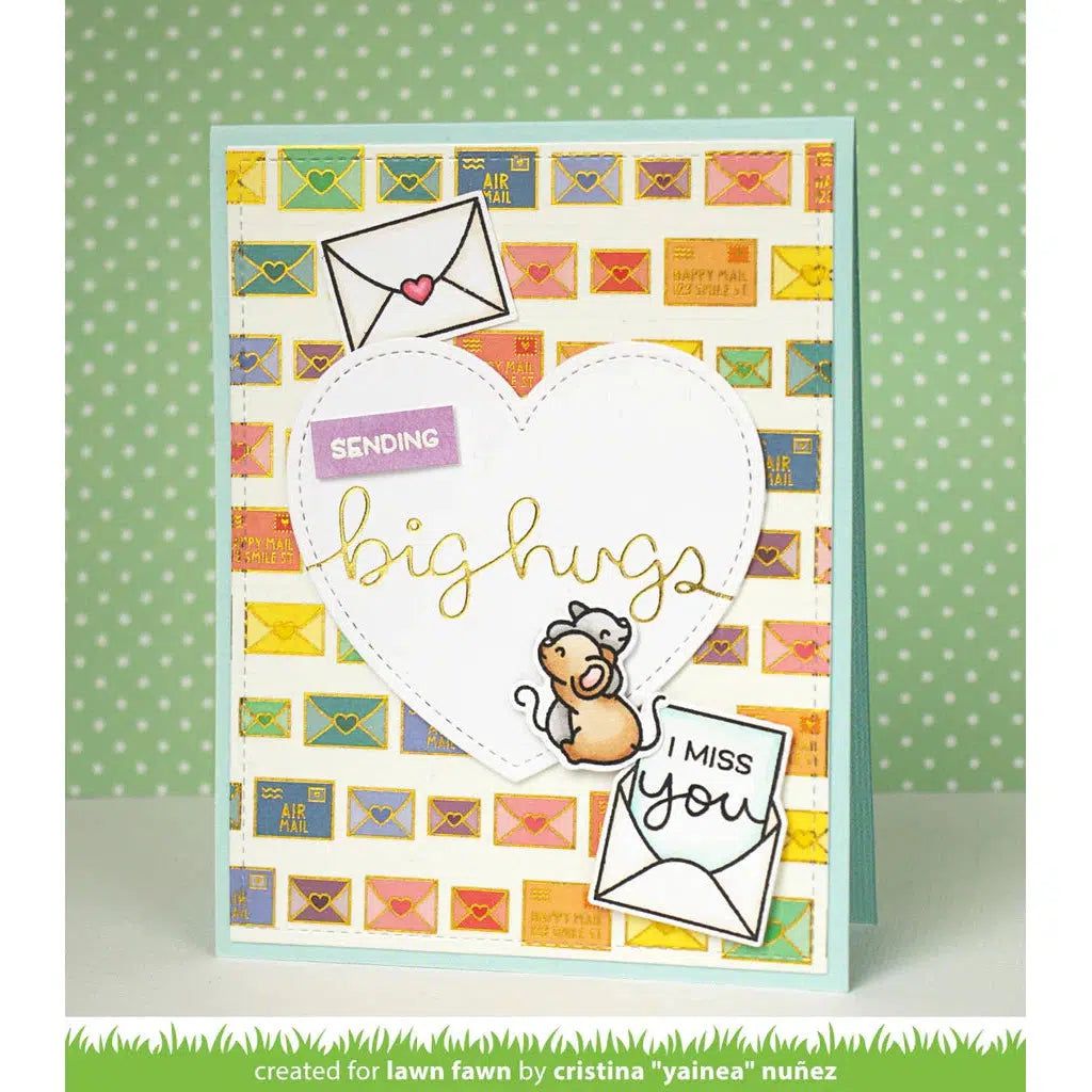 Lawn Fawn - Washi Tape - Happy Mail Foiled-ScrapbookPal