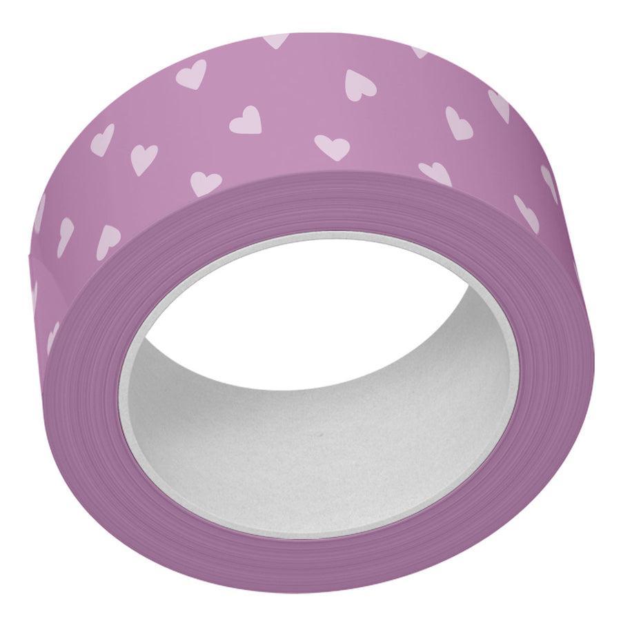 Lawn Fawn - Washi Tape - Purple Tiny Hearts-ScrapbookPal